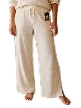 Avia Womens Corded Velour Pants XXL (20) White Cotton Blend Plush Soft Stretchy